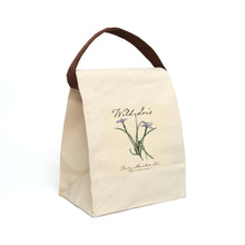 Load image into Gallery viewer, Wild Iris Canvas Lunch Bag With Strap