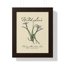 Load image into Gallery viewer, Rocky Mountain Iris - Framed Vertical Poster