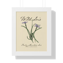 Load image into Gallery viewer, Rocky Mountain Iris - Framed Vertical Poster