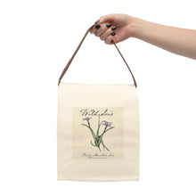 Load image into Gallery viewer, Wild Iris Canvas Lunch Bag With Strap