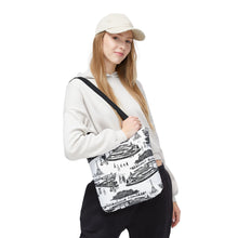 Load image into Gallery viewer, Chic Parisian Toile Tote Bag - Stylish Travel Accessory for City Lovers