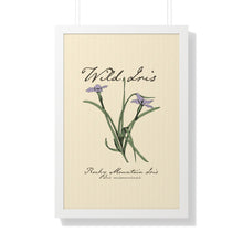 Load image into Gallery viewer, Rocky Mountain Iris - Framed Vertical Poster
