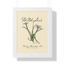 Load image into Gallery viewer, Rocky Mountain Iris - Framed Vertical Poster