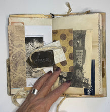 Load image into Gallery viewer, sample interior page with hand as size reference