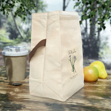 Load image into Gallery viewer, Wild Iris Canvas Lunch Bag With Strap
