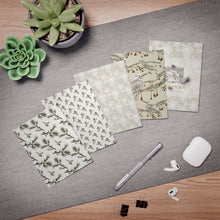 Load image into Gallery viewer, Montana Winter Botanical Greeting Card Set — 5-Pack Blank Note Cards with Pine, Berries &amp; Bird Designs
