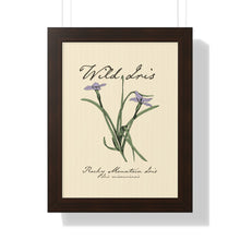 Load image into Gallery viewer, Rocky Mountain Iris - Framed Vertical Poster
