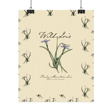 Load image into Gallery viewer, Rocky Mountain Iris Textured Watercolor Matte Posters
