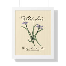 Load image into Gallery viewer, Rocky Mountain Iris - Framed Vertical Poster
