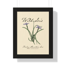 Load image into Gallery viewer, Rocky Mountain Iris - Framed Vertical Poster
