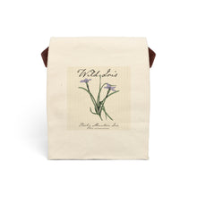Load image into Gallery viewer, Wild Iris Canvas Lunch Bag With Strap
