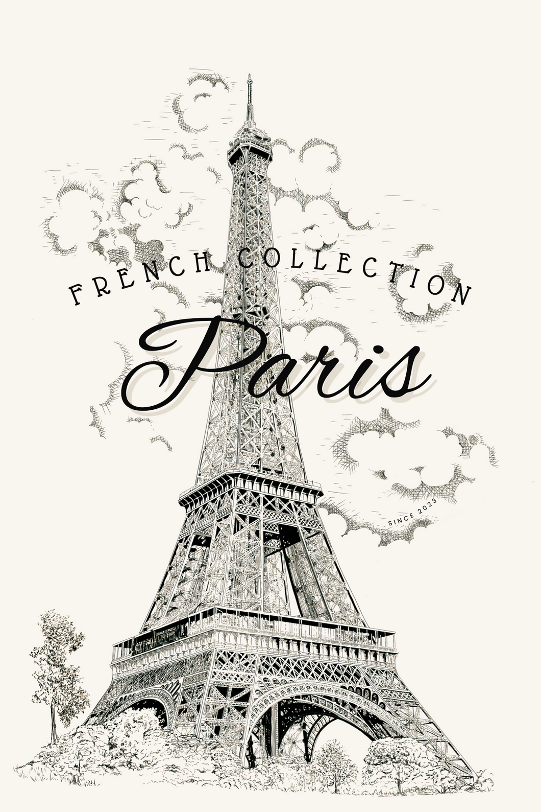 French Collection Eiffel Tower framed print