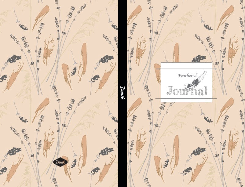 Journal - Feathered in peach